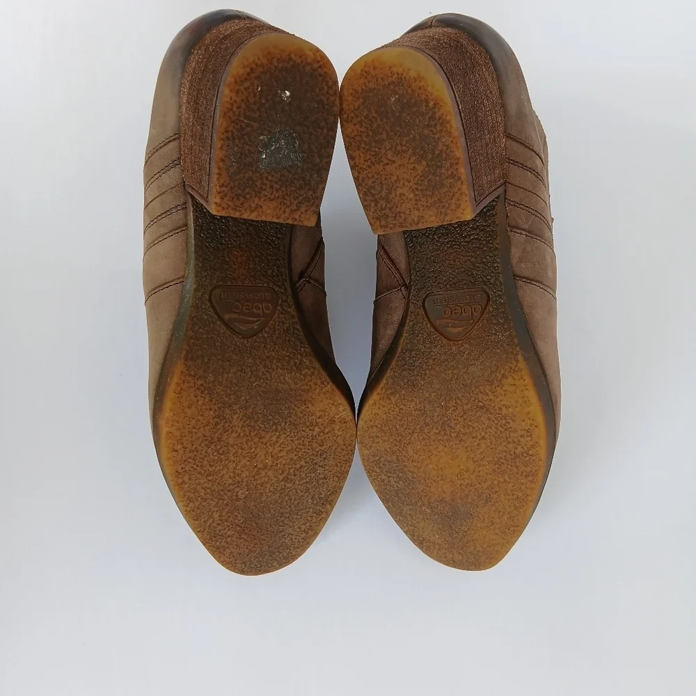 Abeo Felicity Leather Ankle Boots Taupe 7.5